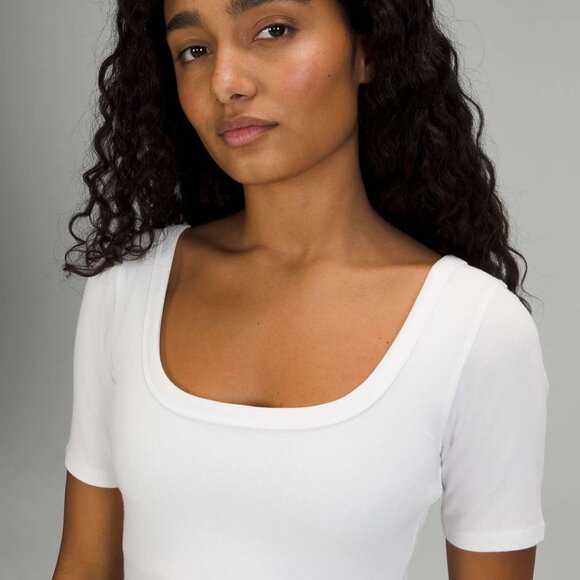 NWOT Lululemon Ribbed Held Tight Short Sleeve Shirt - Brown - Picture 8 of 9